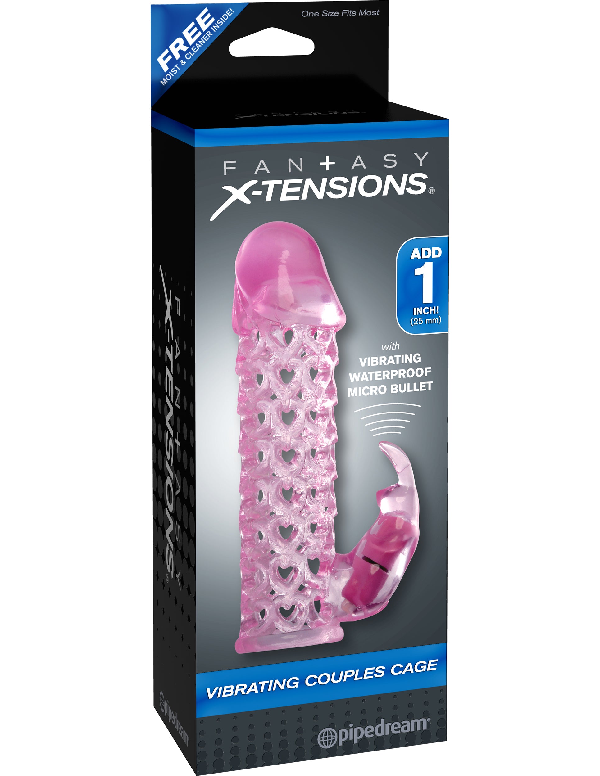Vibrating Couples Cage, Pink