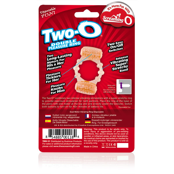 Screaming O Two-O Vibrating Ring